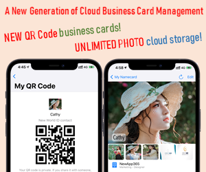 New QR Code Business Card, Unlimited Photo Cloud Storage, Multi-devices Synchronization, No advertisement and No Data Collection. New World Contacts
